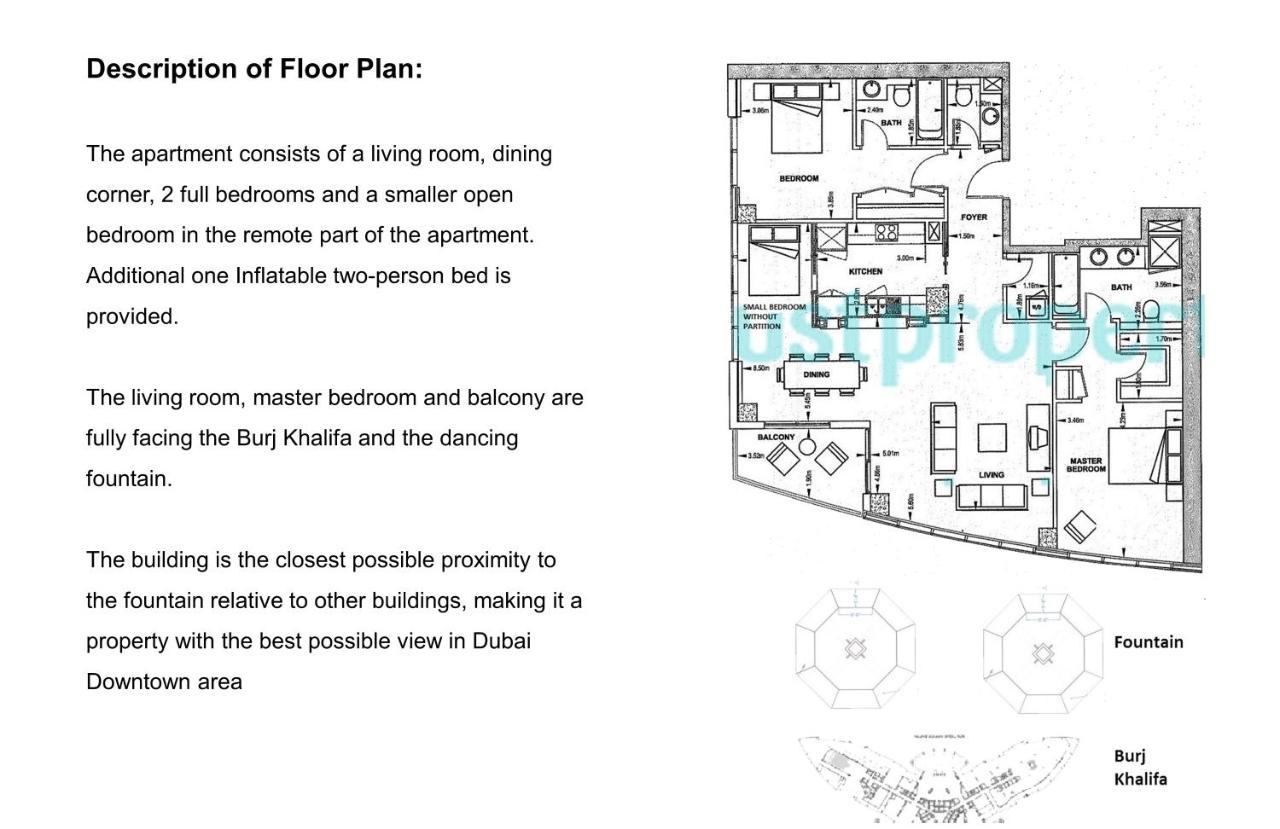 Elite Royal Apartment - Full Burj Khalifa & Fountain View - Premier - 2 Bedrooms & 1 Open Bedroom Without Partition Dubai Ngoại thất bức ảnh